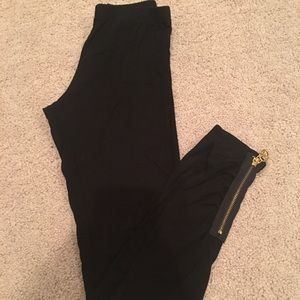 Michael Kors leggings with zipper logo